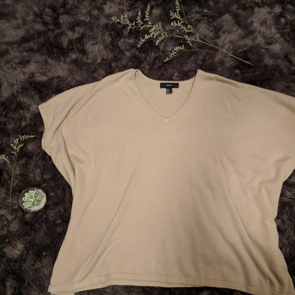 Forever 21 cream color oversized sweater